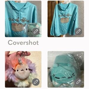 Plusheen out of the office windbreaker/pockets+Meowchi 7”+Plusheen keychain